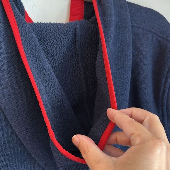 L.L.Bean Sweater Fleece Pullover hooded Men Colorblock jacket sweatshirt XL EUC - Picture 10 of 10